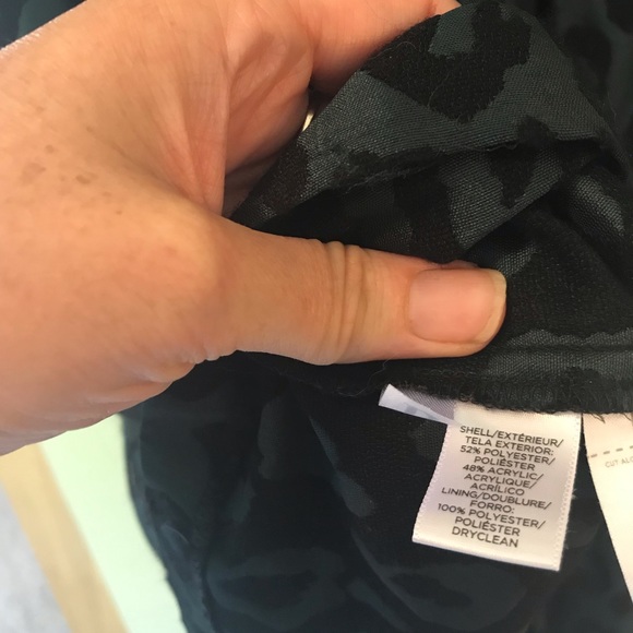 Loft Green Animal Print Fit and Flare Sleeveless Dress - Picture 10 of 10